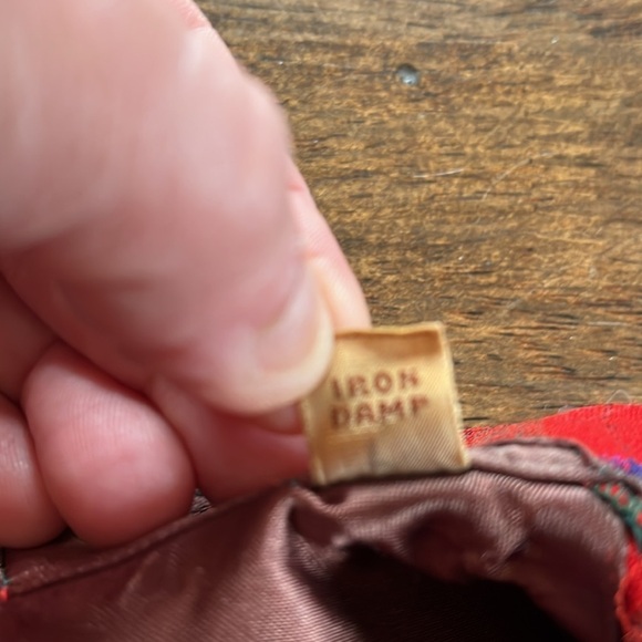 1960s Game and Lake Red Loop Button Up Shirt Buffalo Plaid 100% Wool - Picture 16 of 17